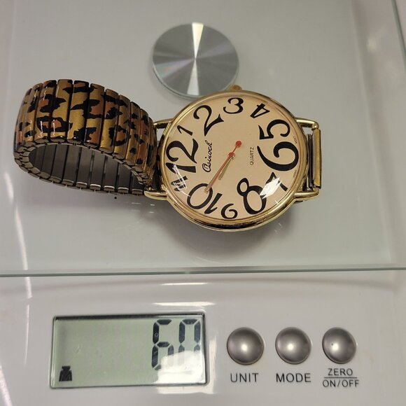 OSIROCK Animal Print Watch Quartz Big Face Watch with Stretchy Band - Picture 12 of 14